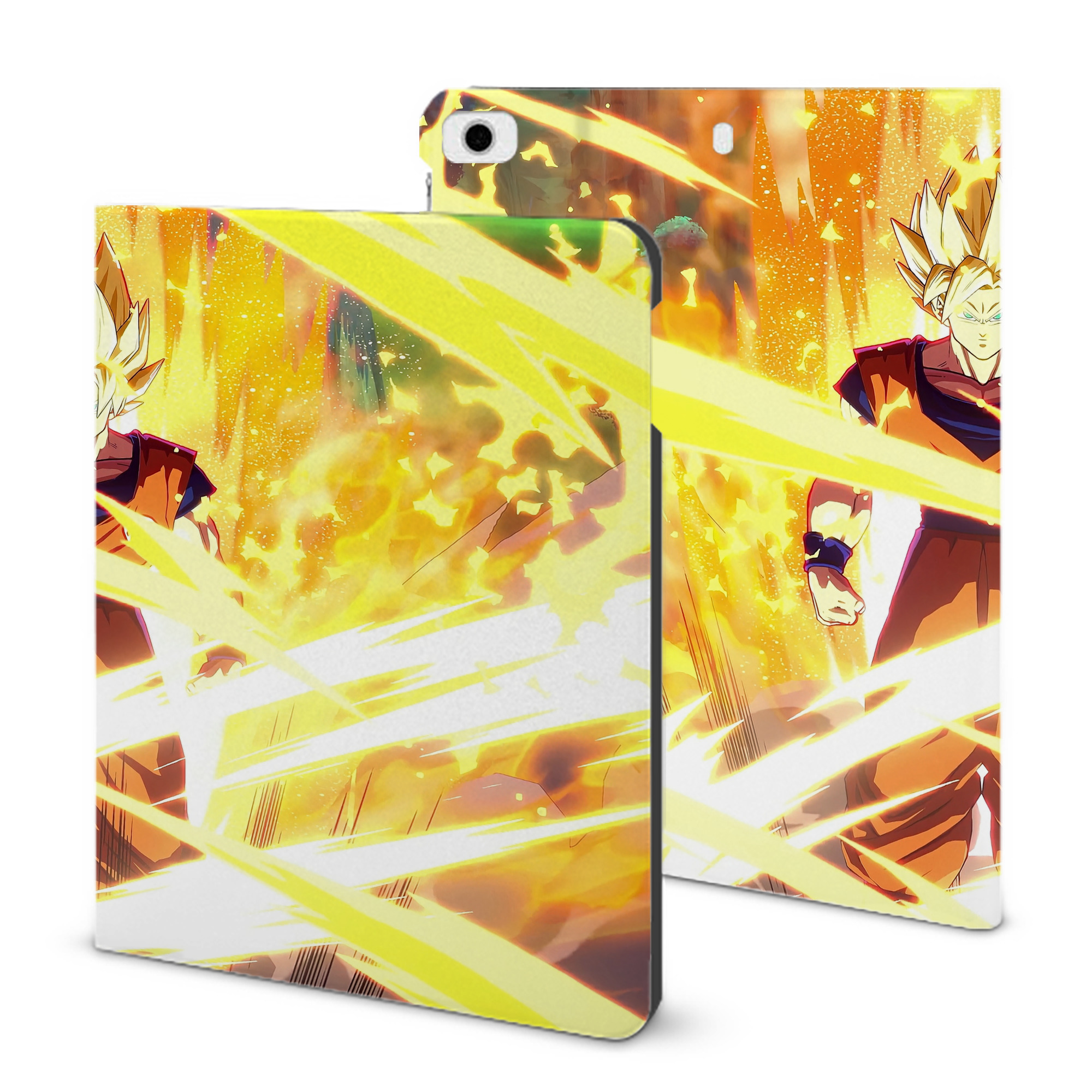 （画像用） ドラゴンボール DRAGON BALL IPad ケース ブック型 PUレザー TPU 耐衝撃 軽量 薄型 ペン収納なし 全面保護 IPad 各モデル対応
